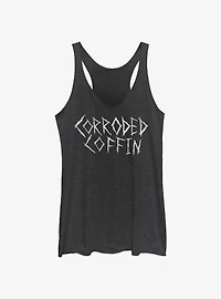 Stranger Things Corroded Coffin Womens Tank Top