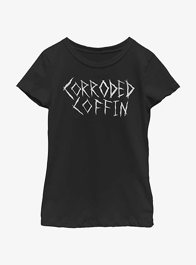 Stranger Things Corroded Coffin Youth Girls T-Shirt