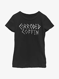 Stranger Things Corroded Coffin Youth Girls T-Shirt