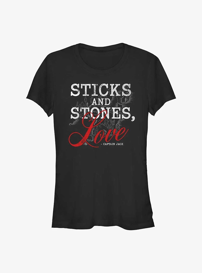 Disney Pirates of the Caribbean Sticks and Stones Love Girls T-Shirt