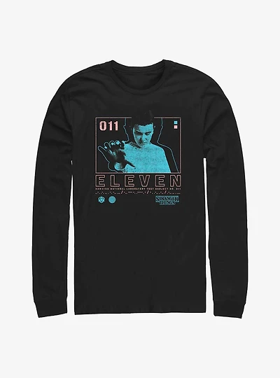 Stranger Things Eleven Infographic Long-Sleeve T-Shirt