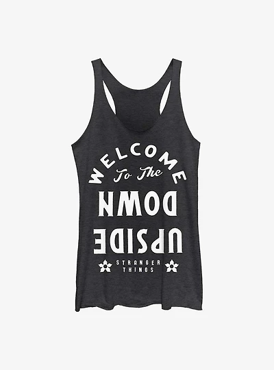 Stranger Things Welcome To The Upside Down Womens Tank Top