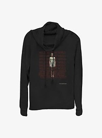 Stranger Things Welcome To My World Cowl Neck Long-Sleeve Top