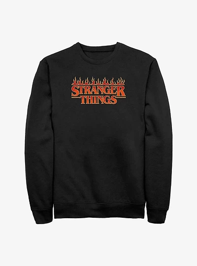 Stranger Things Fire Logo Sweatshirt