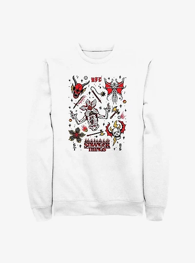 Stranger Things Hellfire Doodles Sweatshirt