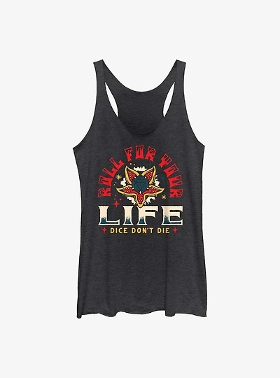 Stranger Things Roll For Your Life Girls Tank