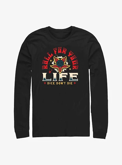 Stranger Things Roll For Your Life Long-Sleeve T-Shirt