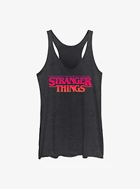 Stranger Things Logo Girls Tank