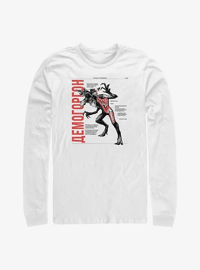 Stranger Things Anatomy of Demogorgon Long-Sleeve T-Shirt