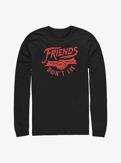 Stranger Things Friends Don't Lie Long-Sleeve T-Shirt