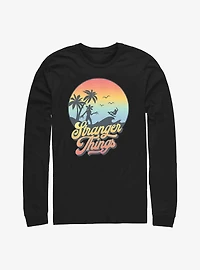 Stranger Things Retro Sun Long-Sleeve T-Shirt