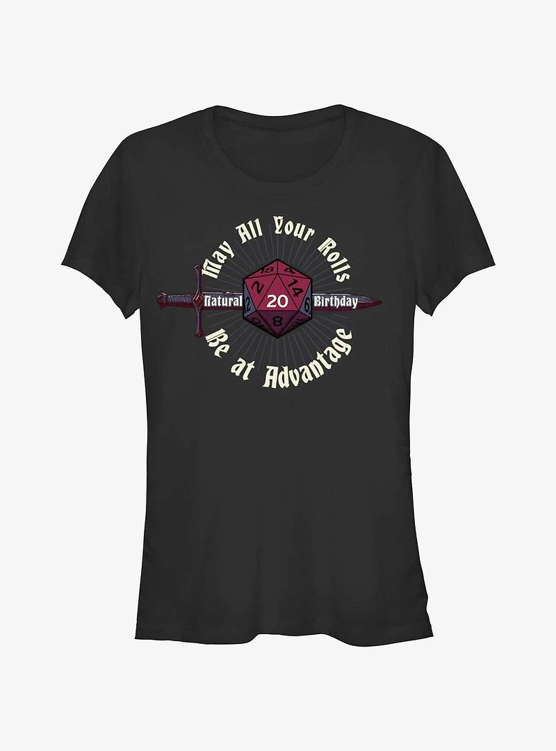 Dungeons & Dragons Birthday Advantage Girls T-Shirt
