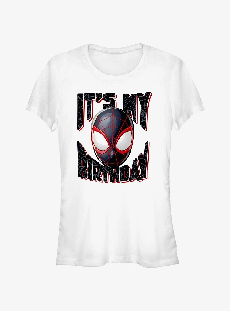 Marvel Miles Morales It's My Birthday Girls T-Shirt