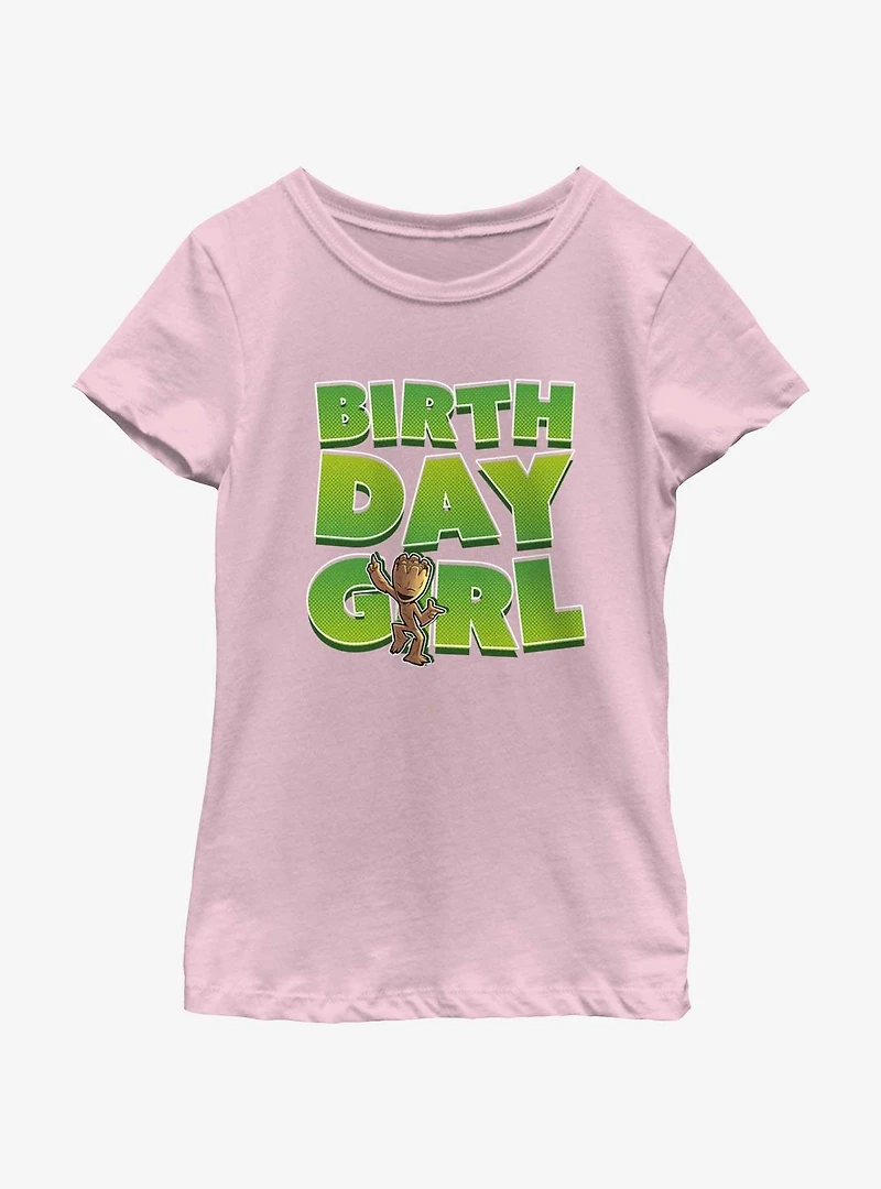 Marvel Guardians Of The Galaxy Groot Bday Girl T-Shirt