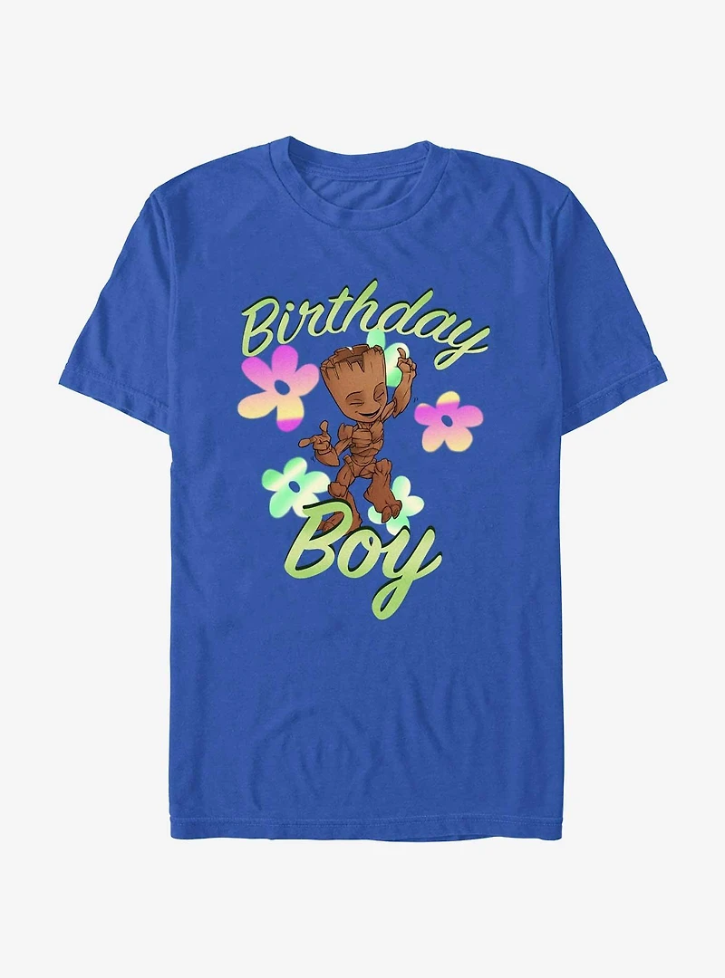 Marvel Guardians Of The Galaxy Birthday Boy Groot T-Shirt