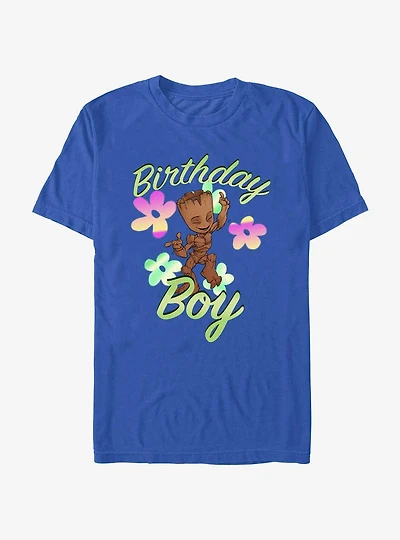 Marvel Guardians Of The Galaxy Birthday Boy Groot T-Shirt