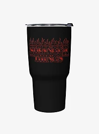 Stranger Things Flame Logo Travel Mug