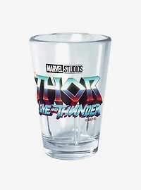 Marvel Thor: Love and Thunder Logo Mini Glass