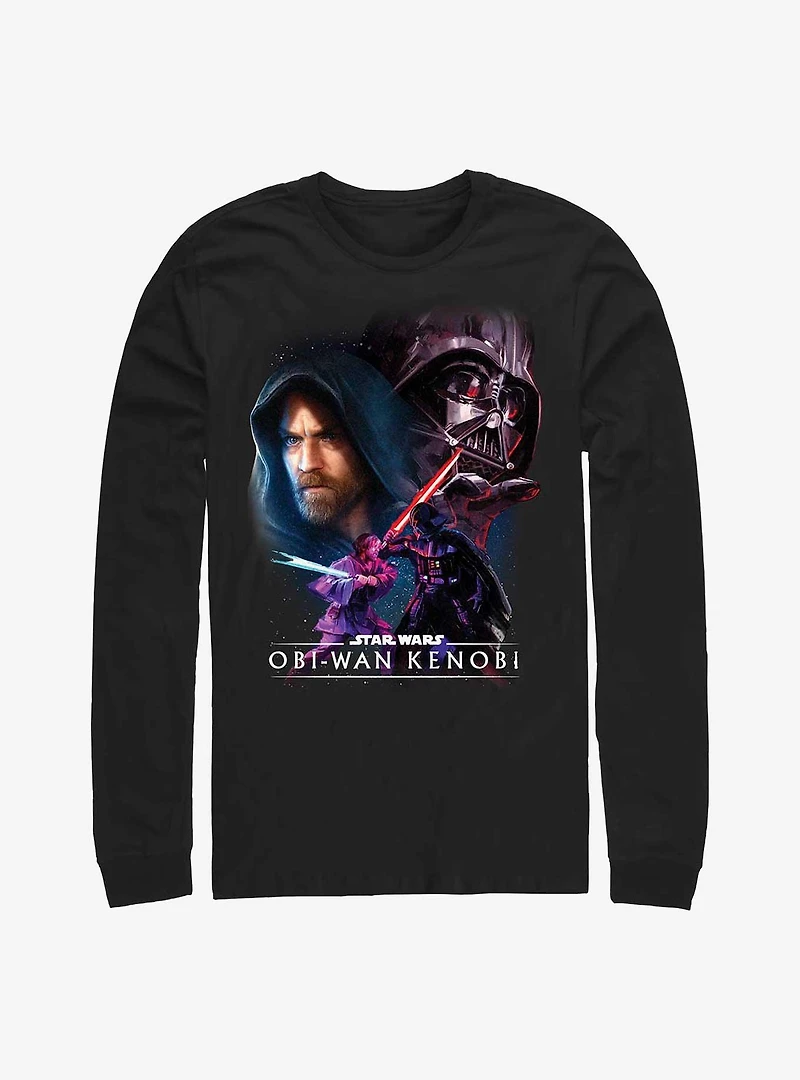 Star Wars Obi-Wan Big Face Off Long-SLeeve T-Shirt