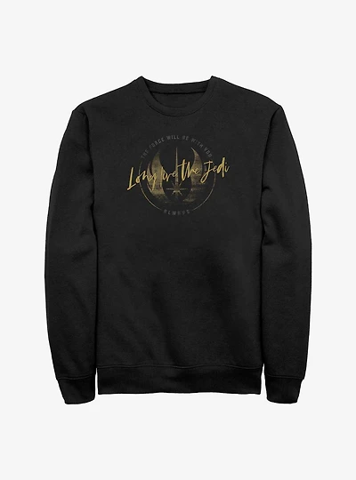 Star Wars Obi-Wan Long Live Jedi Crest Sweatshirt
