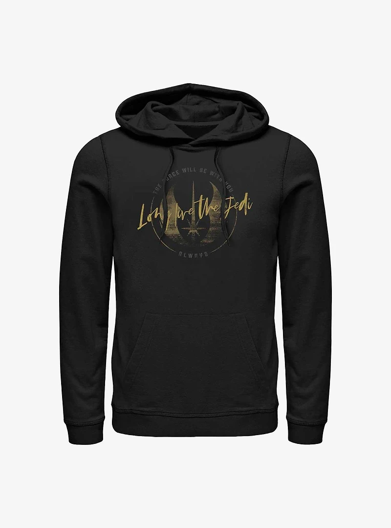 Star Wars Obi-Wan Long Live Jedi Crest Hoodie