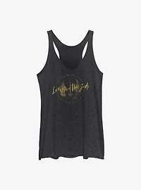 Star Wars Obi-Wan Long Live Jedi Crest Girls Raw Edge Tank