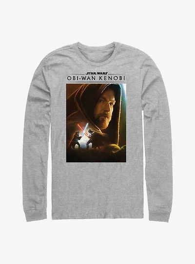 Star Wars Obi-Wan Obi Oil Paint Long-SLeeve T-Shirt