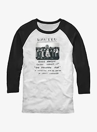 Stranger Things Wanted Eddie Munson Hellfire Club Raglan