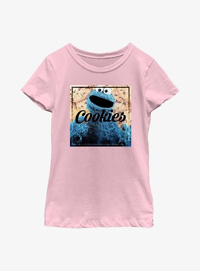 Sesame Street Cookies Cookie Monster Youth Girls T-Shirt