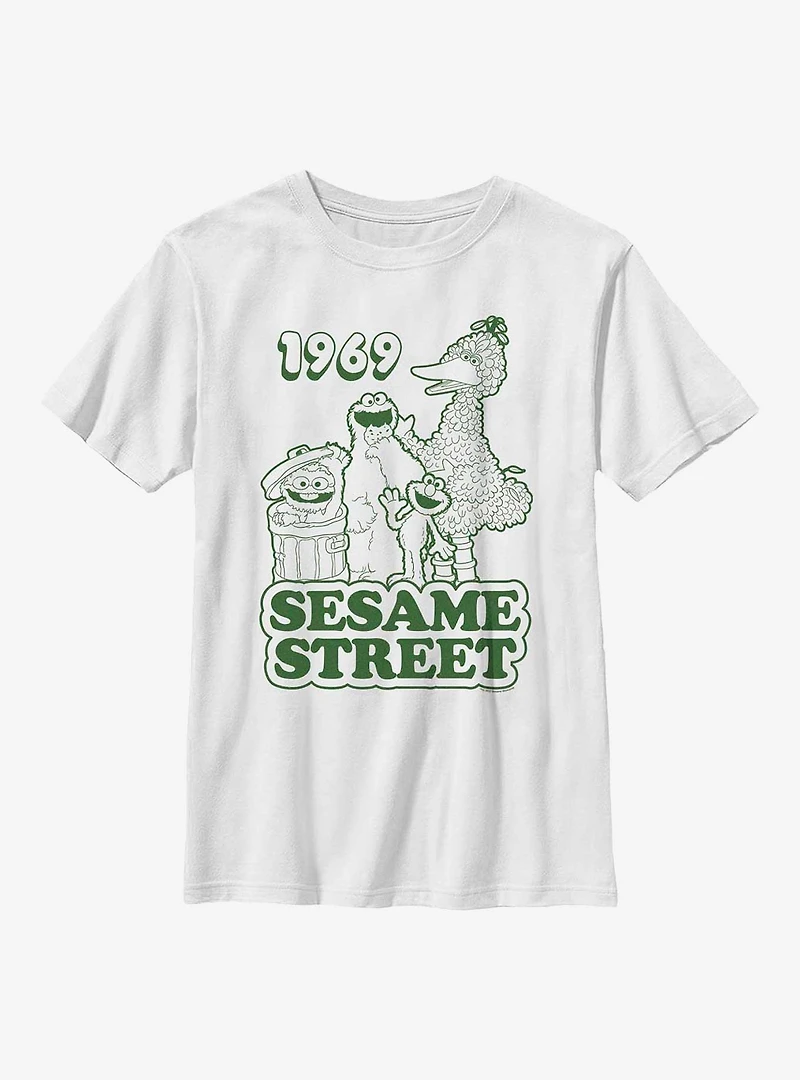Sesame Street 1969 Group Youth T-Shirt