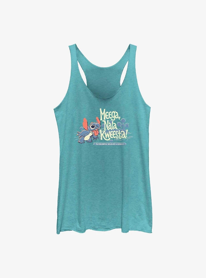Disney Lilo & Stitch Meega, Nala Kweesta! Womens Tank Top
