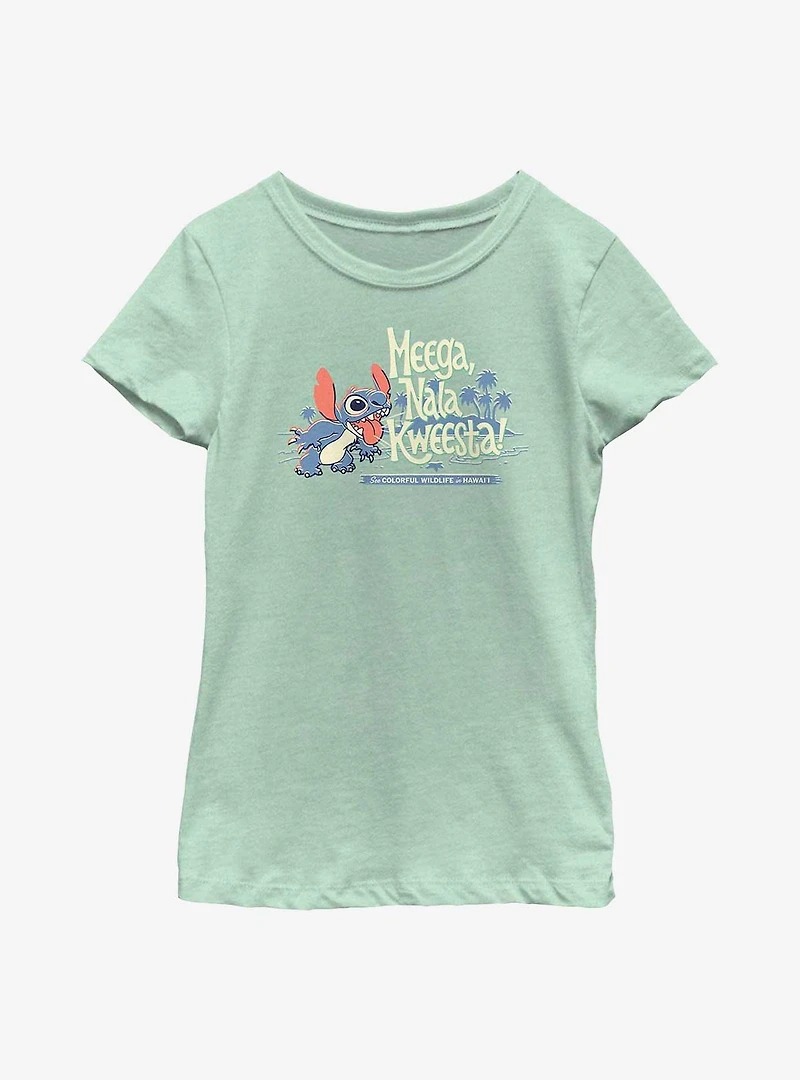 Disney Lilo & Stitch Meega, Nala Kweesta! Youth Girls T-Shirt