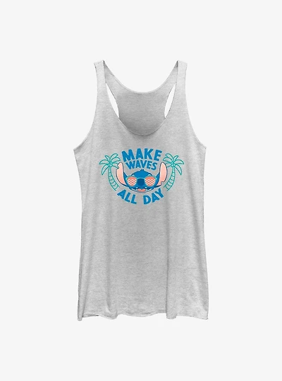 Disney Lilo & Stitch Make Waves All Day Womens Tank Top