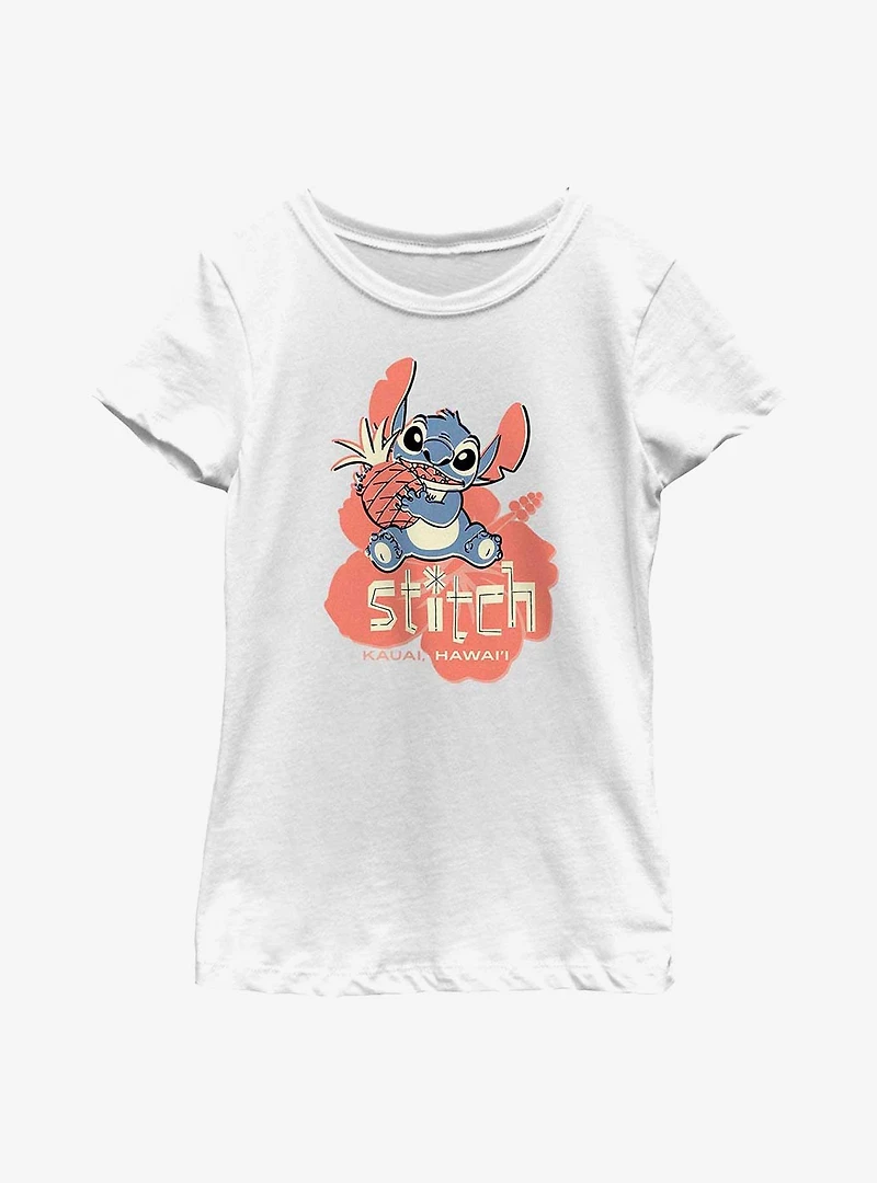 Disney Lilo & Stitch With Pineapple Youth Girls T-Shirt