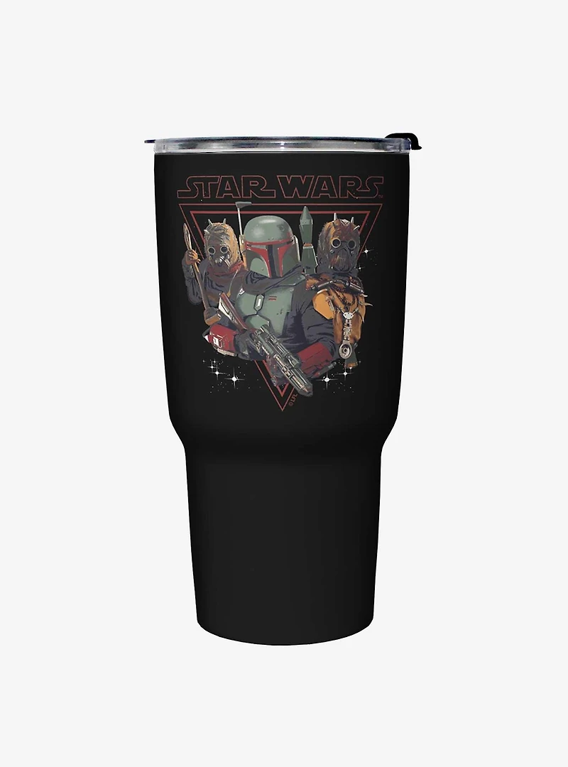 Star Wars The Book of Boba Fett Bounty Hunting Black Stainless Steel Travel Mug
