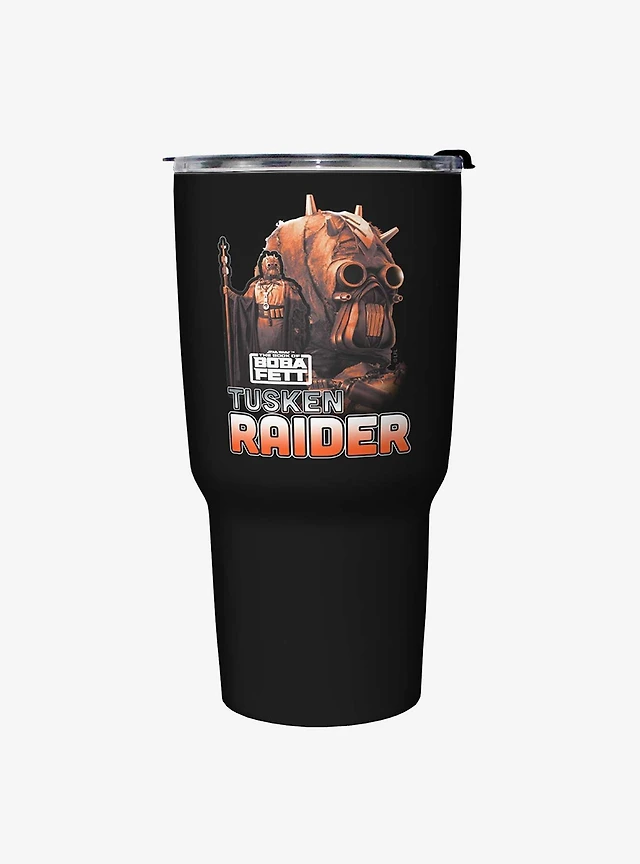 Star Wars The Book of Boba Fett Outlaw Hunter Black Stainless Steel Travel Mug