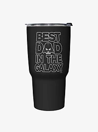 Star Wars Galaxy Dad Black Stainless Steel Travel Mug