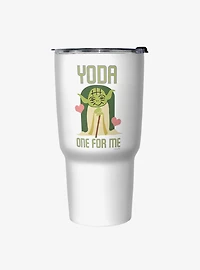 Star Wars Yoda One White Stainless Steel Travel Mug