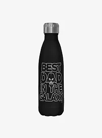 Star Wars Galaxy Dad Black Stainless Steel Water Bottle