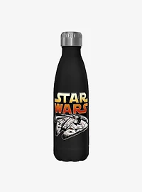 Star Wars The Falcon Black Stainless Steel Water Bottle