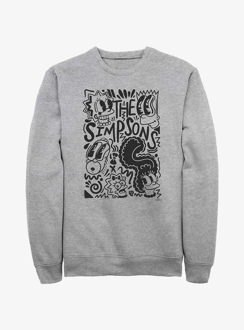 The Simpsons Pop Art Family Sweatshirt