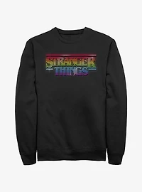 Stranger Things Rainbow Logo Sweatshirt