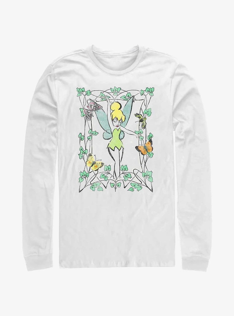 Disney Tinker Bell Illustration Long Sleeve T-Shirt