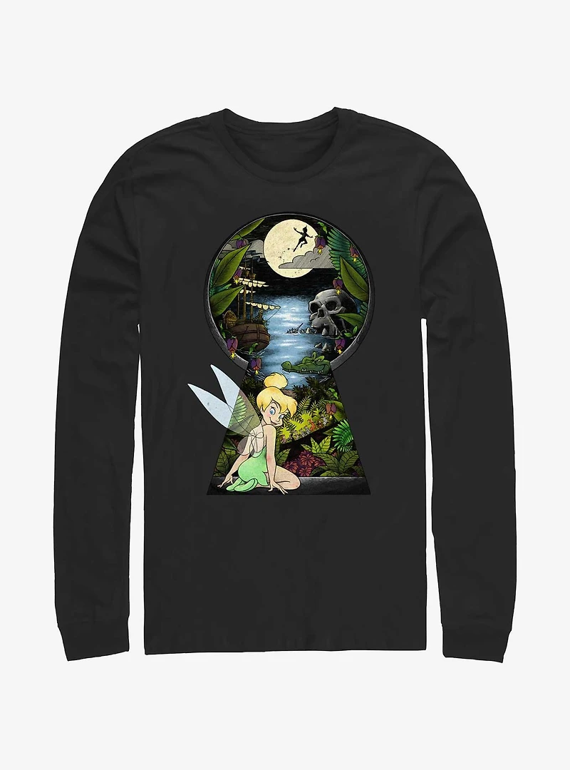Disney Tinker Bell Keyhole To Neverland Long Sleeve T-Shirt