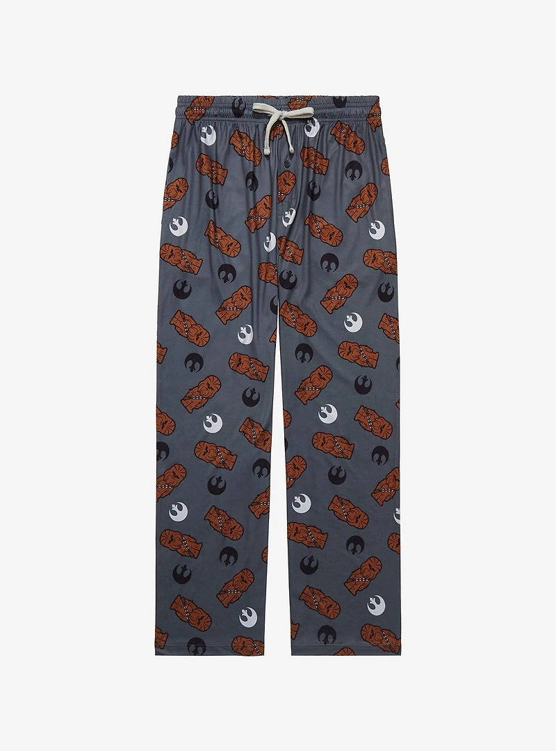 Star Wars Chewbacca & Rebel Logo Allover Print Sleep Pants - BoxLunch Exclusive