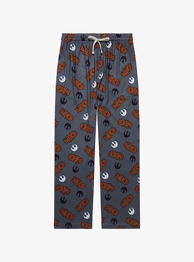 Star Wars Chewbacca & Rebel Logo Allover Print Sleep Pants - BoxLunch Exclusive