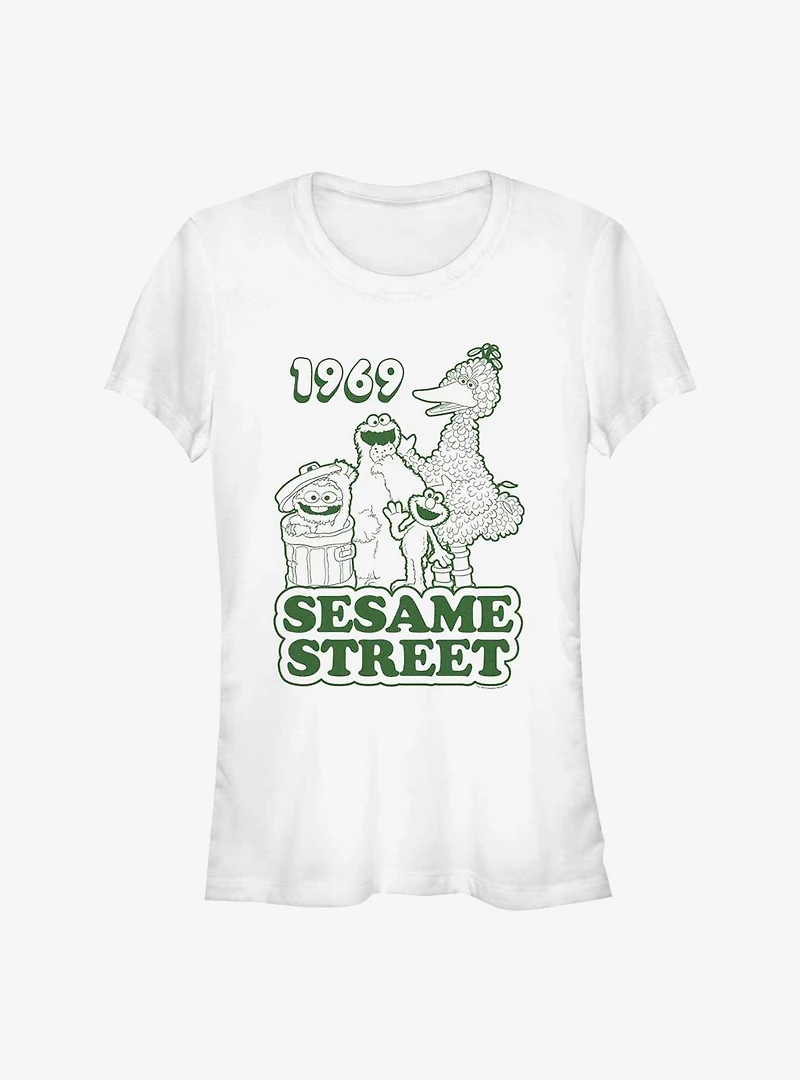 Sesame Street 1969 Group Girls T-Shirt