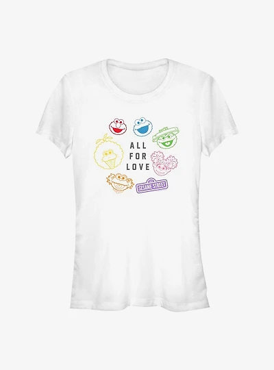 Sesame Street All For Love Girls T-Shirt