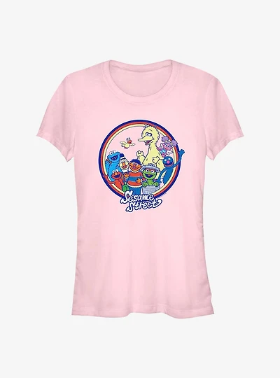 Sesame Street Group Pose Girls T-Shirt