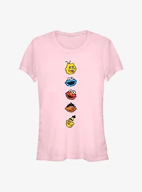 Sesame Street Iconic Faces Girls T-Shirt